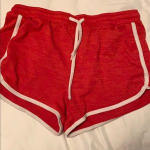 Red pj shorts